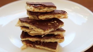 Christmas Crack - Saltine Cracker Toffee - Video