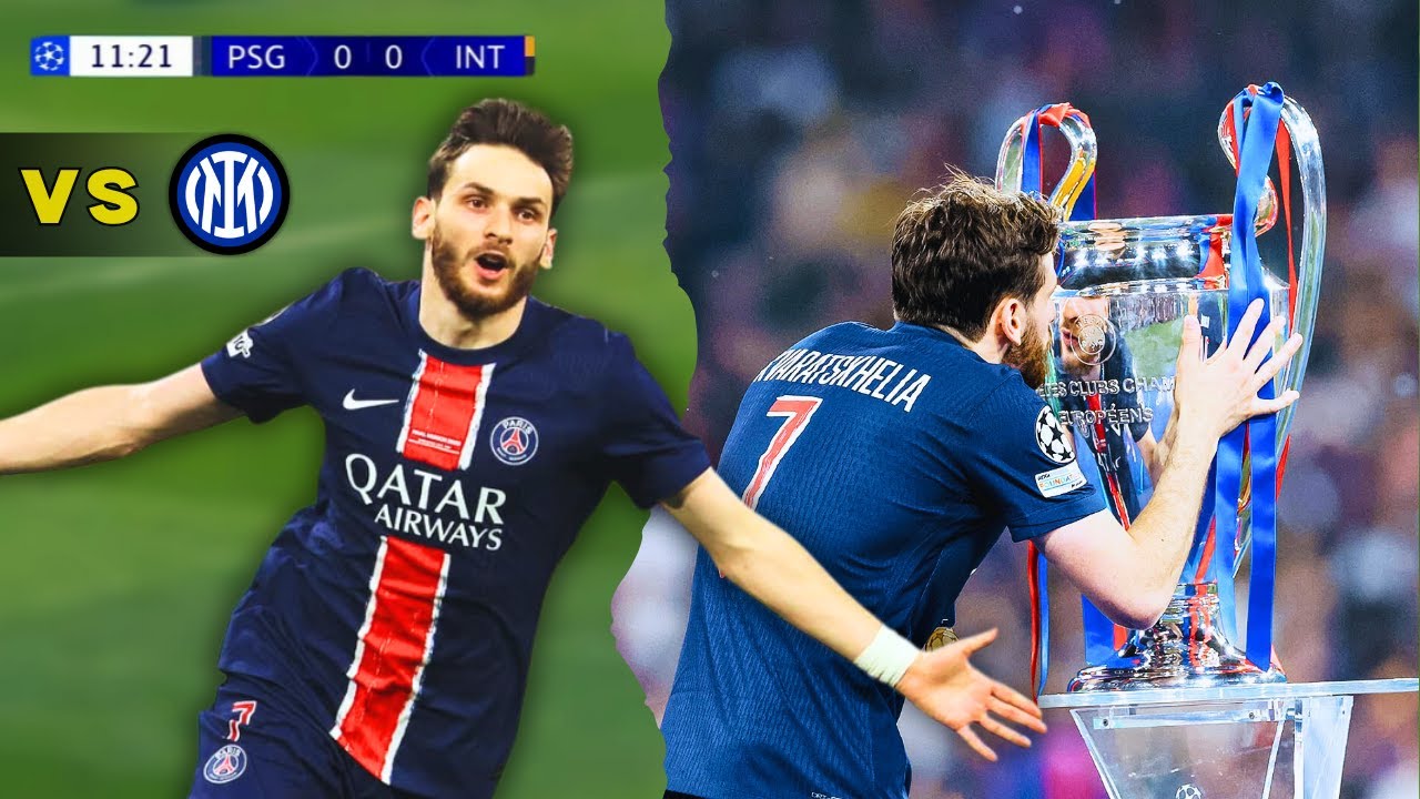 Kvhicha Kvaratskhelia vs Inter Milan – Champions League Final Performance (01/06/25)