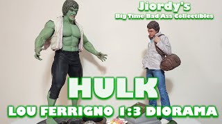 The Incredible HULK Lou Ferrigno Statue 1:3 Scale Diorama Set David Bruce Banner Bill Bixby