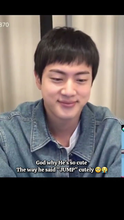 The Way Jin Said 'Jump' cutely 🥺| Jin weverse live Eng subs #jin
