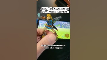 What happens if you use the Tears of The Kingdom Amiibo in BotW #Nintendo #amiibo #zelda #totk #botw