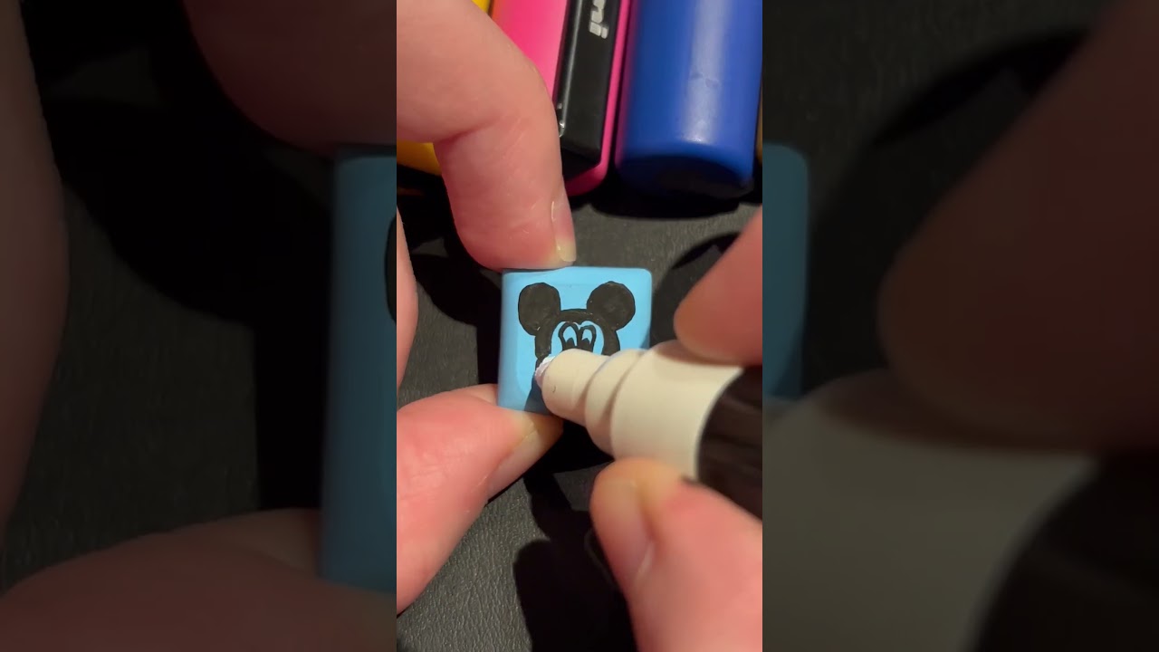 This key is for..🐭🏰🤔keyboard posca marker 