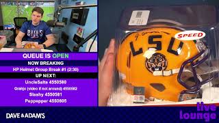 2023 Hit Parade Auto Football Mini Helmet 1ST ROUND ED. Ser. 9 3-Box - 8-Spot Ran. Division Break #1