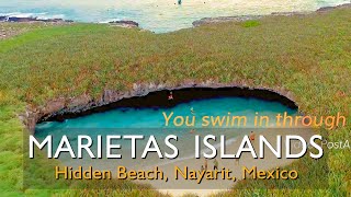 Impressive Beach, Marietas Islands and the Hidden Beach, close to Puerto Vallarta, Jalisco, Mexico