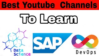 3 Best youtube channels to learn | Devops | system analysis program | Data Science | youtube channel