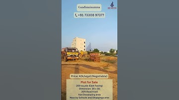 🏡 200 Sq Yards East Facing Open Plot for Sale | Gandi Maisamma | 30ft Road | Hyderabad Real Estate
