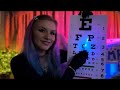 Asmr eye exam with bright lights