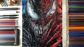 Drawing Venom Vs Carnage Venom Let There Be Carnage Fame Art