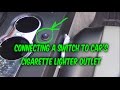 How to install & wire 3 prong Switch to car 12v power outlet cigarette lighter port