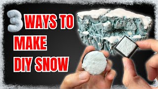 3 Easy Ways to Make Snow for DnD and Warhammer Terrains