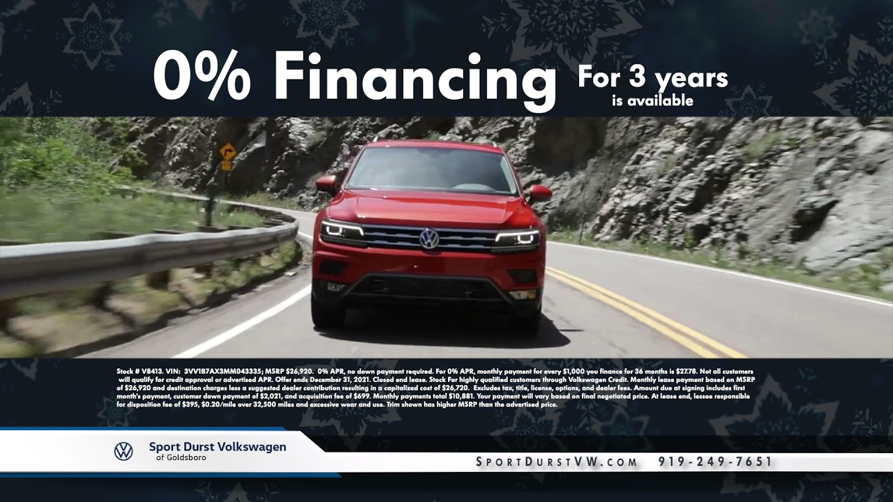 Sport Durst Volkswagen of Goldsboro NC December 2021 Holiday Drive