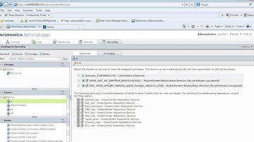 PowerCenter users, groups, roles and previleges
