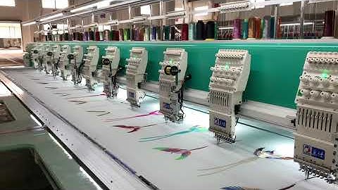 Lejia 15 heads embroidery machine with 7 pcs cording device