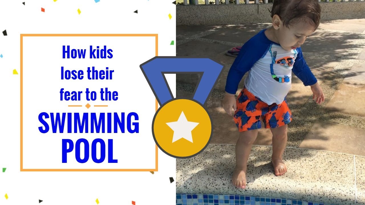 How kids lose their fear to the SWIMMING POOL! - YouTube