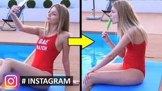 INSTAGRAM VS REAL LIFE! Phone Photo DIY Life Hacks by Mariana ZD
