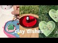 diy painting clay dishes from target // other clay projects