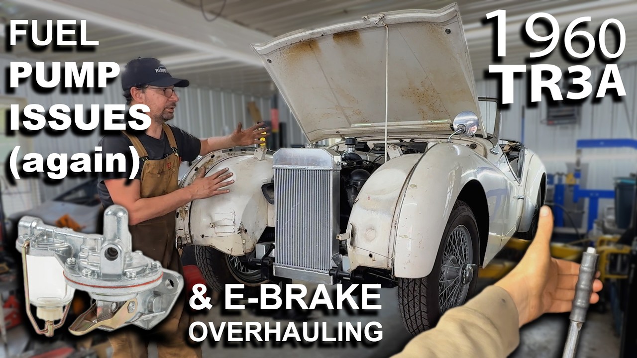 Why is this fuel pump not pumping (and e-brake not e-braking) 1960 TR3A - P-15