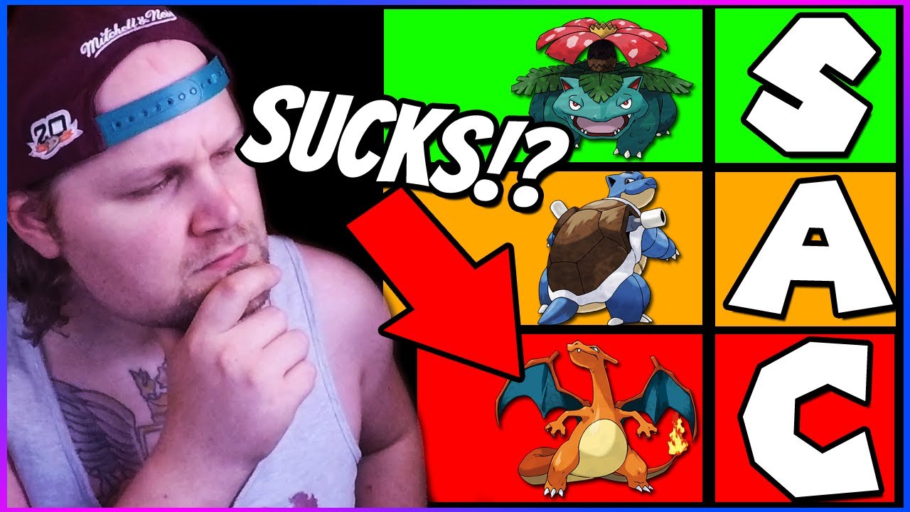 Rating All Starter Pokemon Final Forms STARTER POKEMON TIER LIST