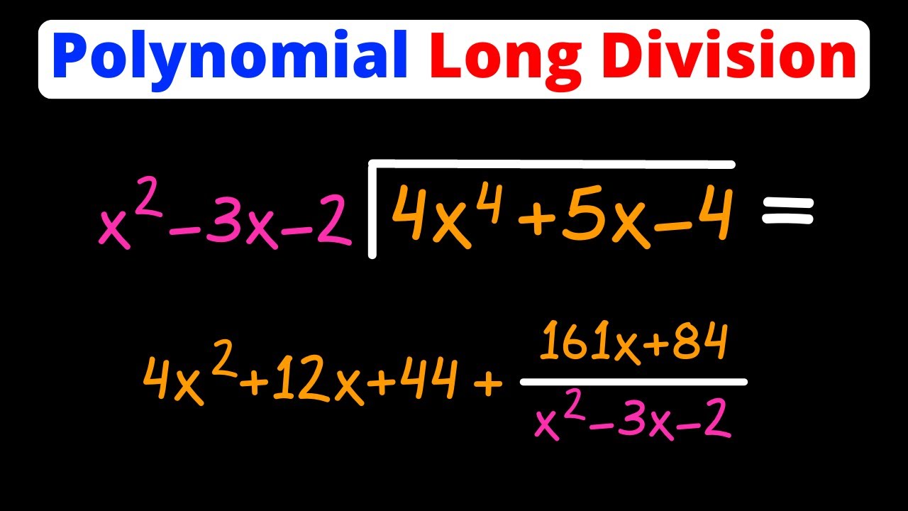 Polynomial Long Division Simplified | Eat Pi