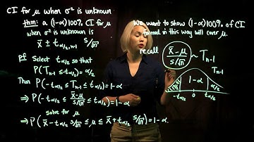 2. Confidence Intervals with the T-Distribution: Proof