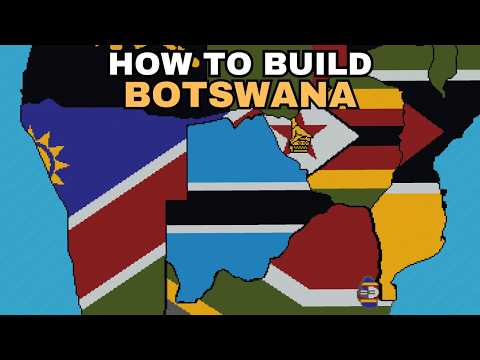 Botswana - World Flag Map Tutorial [Part 88] [Minecraft]