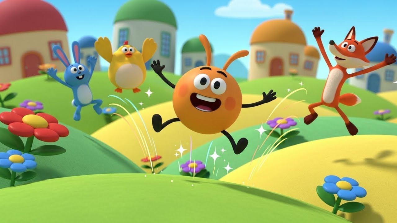 Fall Guys Jelly Runner Slipped on the Slide | Kids Songs & Toddler Rhymes