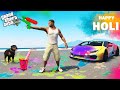 Gta 5  franklin  chop celebrate holi in gta 5  gta 5 mods