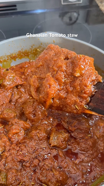 Delicious Ghanaian Tomato stew Recipe You Must Try!🇬🇭✨#asmr #ghanaianfood #easyrecipe #food