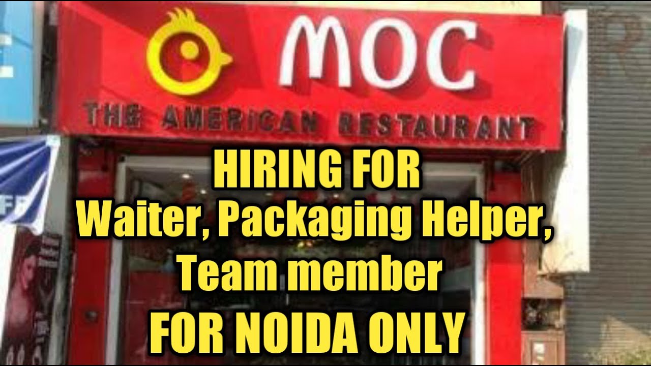 Restaurant jobs in Noida. Packing jobs. Waiter. Jobs for freshers in noida . Fast food