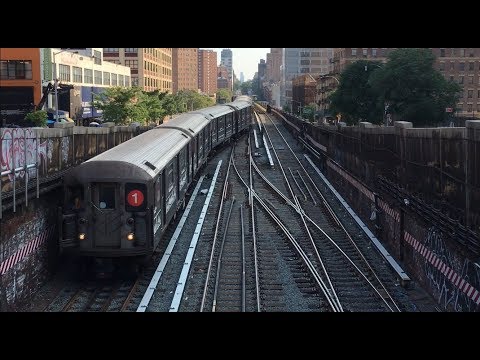 IRT Broadway Line: R62A (1) Trains Relaying @ The 135th Street Portal