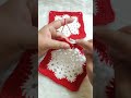 Crochet Snowflake Square full tutorial on my Youtube channel #crochetrainbowsandbutterflies