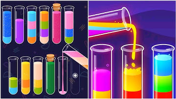 Water Sort Puzzle Gameplay 48, Android Games ios Walkthrough Simulator Think Brain