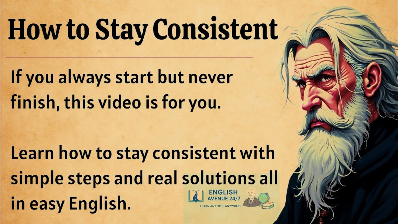 How to Stay Consistent || Learn English Through Motivational Lesson 🔥 ...