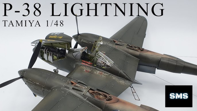 1/48 Tamiya P-38 F/G Lightning Full Video Build Detailed 