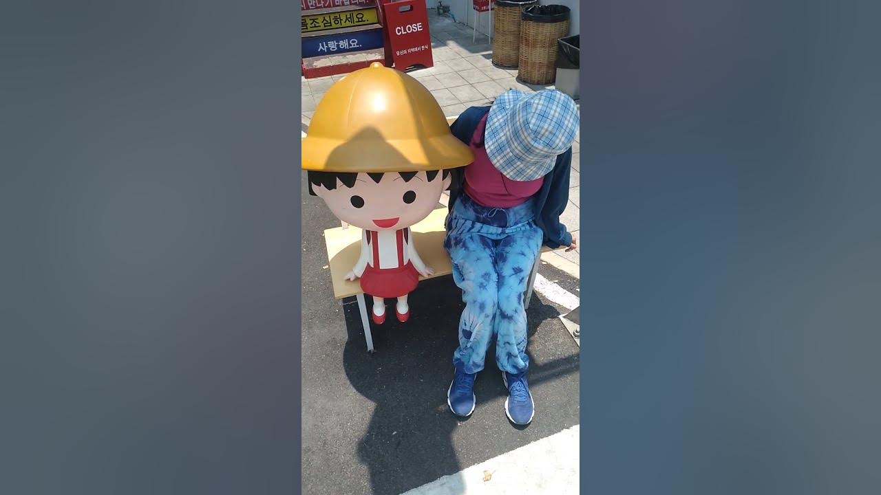Anime superstar Cuddle up to zany Chibi (Maruko-chan) #short #japan #life #unique #travel #enjoy⚡