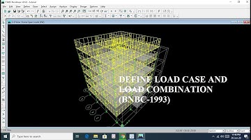 TUTORIAL PART-3(HOW TO DEFINE LOAD CASE AND LOAD COMBINATION)