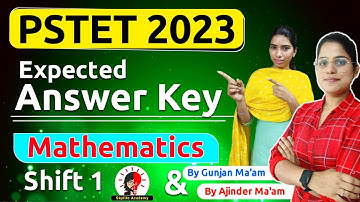 PSTET 2023 | Shift 1 MATHS Expected ANSWER KEY | Skylite Academy