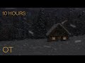 Blizzard at the Coziest Winter Cabin | Howling Wind & Blowing Snow Ambience | Relax | Study | Sleep