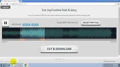 How to cut an mp3 file fast - easy - online - FREE  - Durasi: 1:07. 