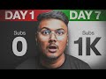How To Get 1000 Subscribers In 7 Days | Koi Nahi Batayega! 🔥