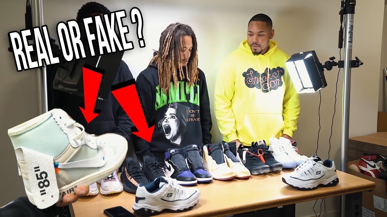 sneaker con fake shoes