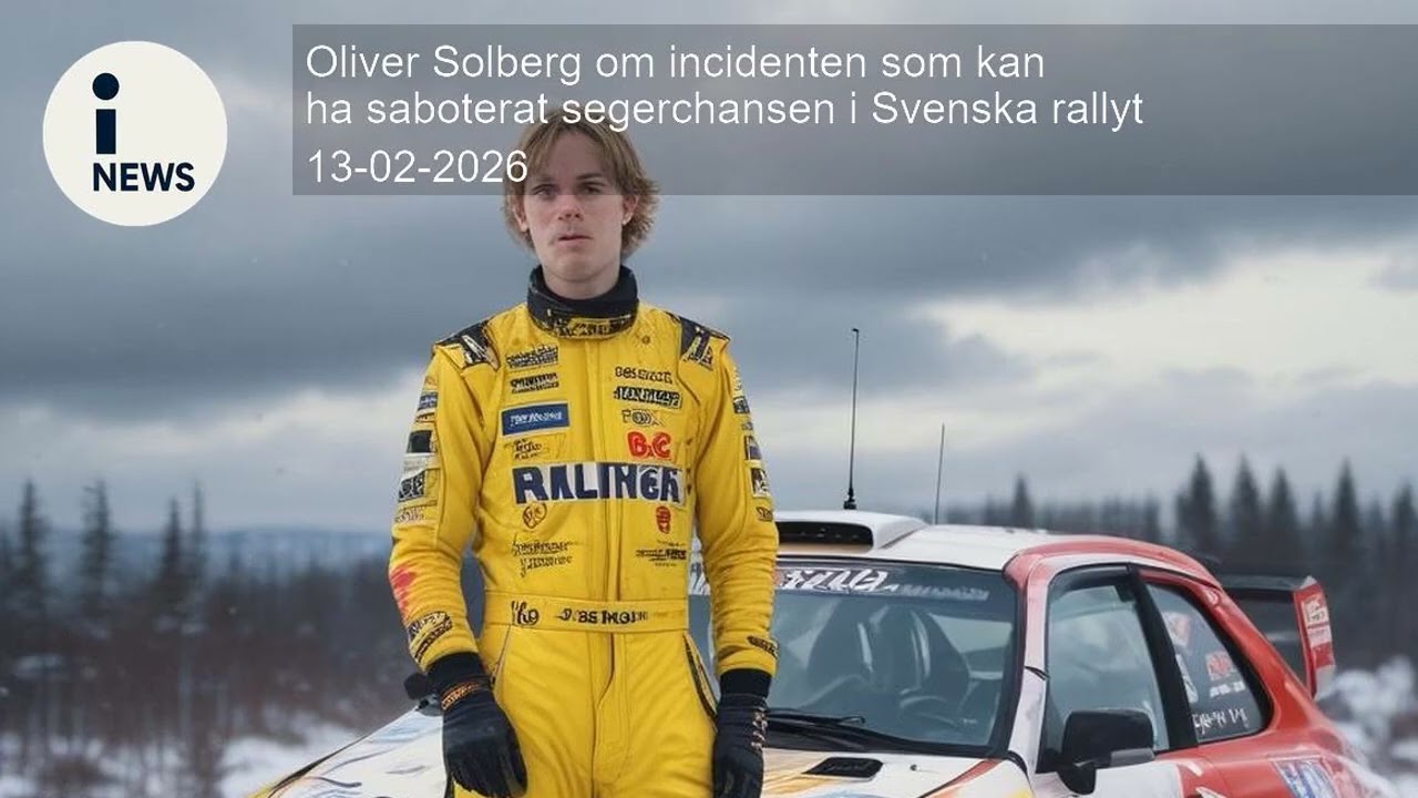 Oliver Solberg om incidenten som kan ha saboterat segerchansen i Svenska rallyt