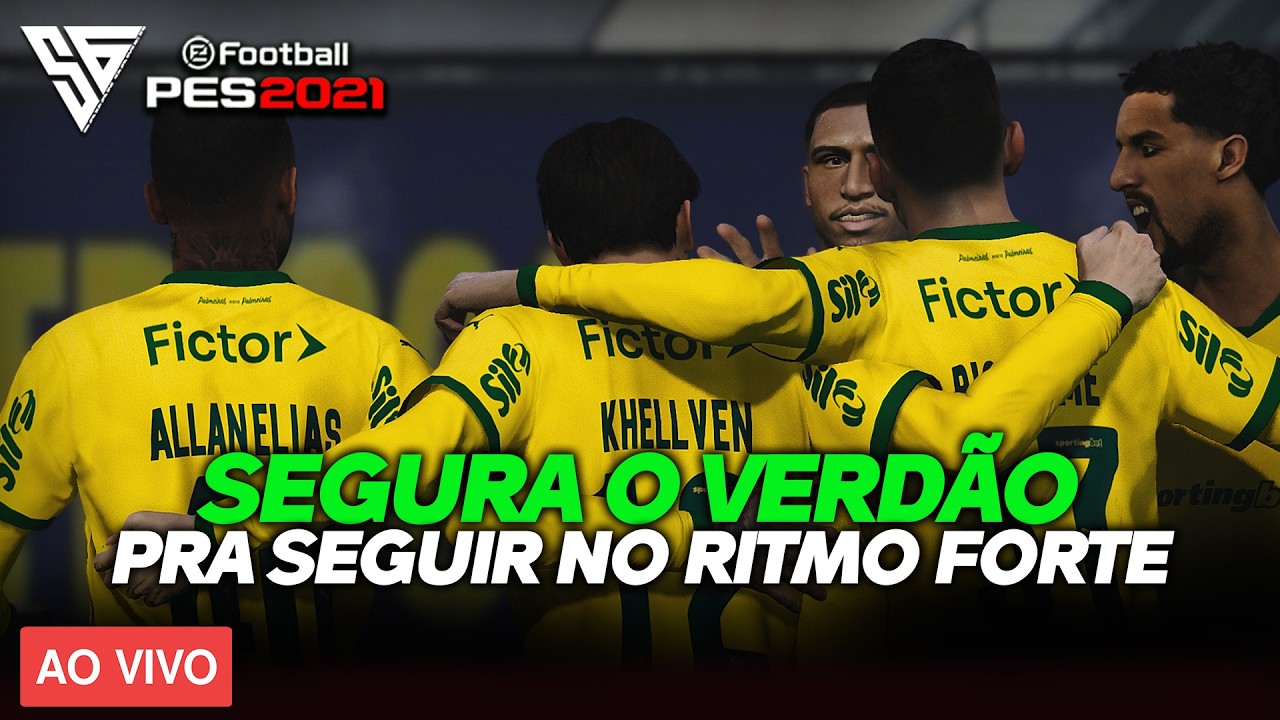 SEGUINDO NO RITMO FORTE COM O VERDÃO NO TOPO - GAMEPLAY PES 2021 - 60 FPS - SADAN GAMER - PC