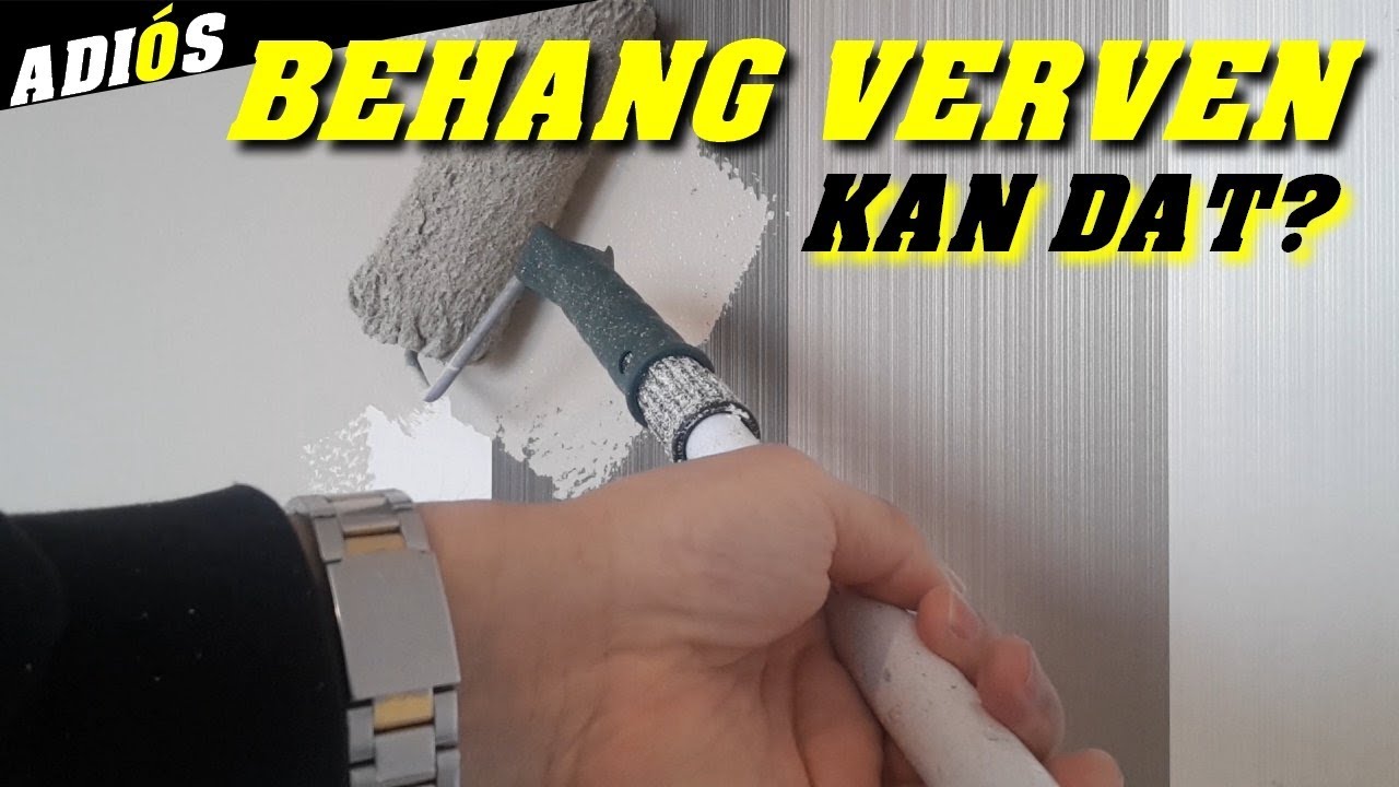 Behang verven/ kun je over behang heen schilderen? Vinyl behang overschilderen