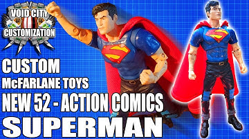 Custom McFarlane DC Multiverse New 52 Action Comics Superman Action Figure
