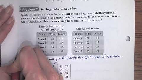 12 1 Adding and Subtracting Matrices