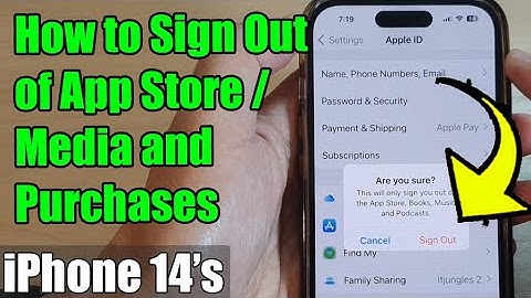 iPhone 14/14 Pro Max: How to Sign Out of App Store / Media and Purchases