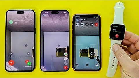 Incoming Call FaceTime video Three iPhone 11,14,15 vs Apple Watch 3