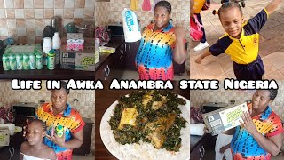 DAYS IN THE LIFE OF A PREGNANT MOM OF 3 KIDS LIVING IN AWKA ANAMBRA STATE NIGERIA #vlog#adayinmylife