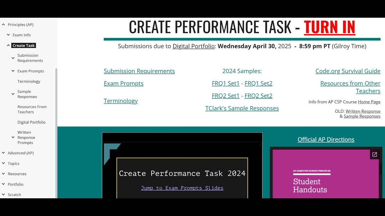 A-Create Task Get Started - YouTube